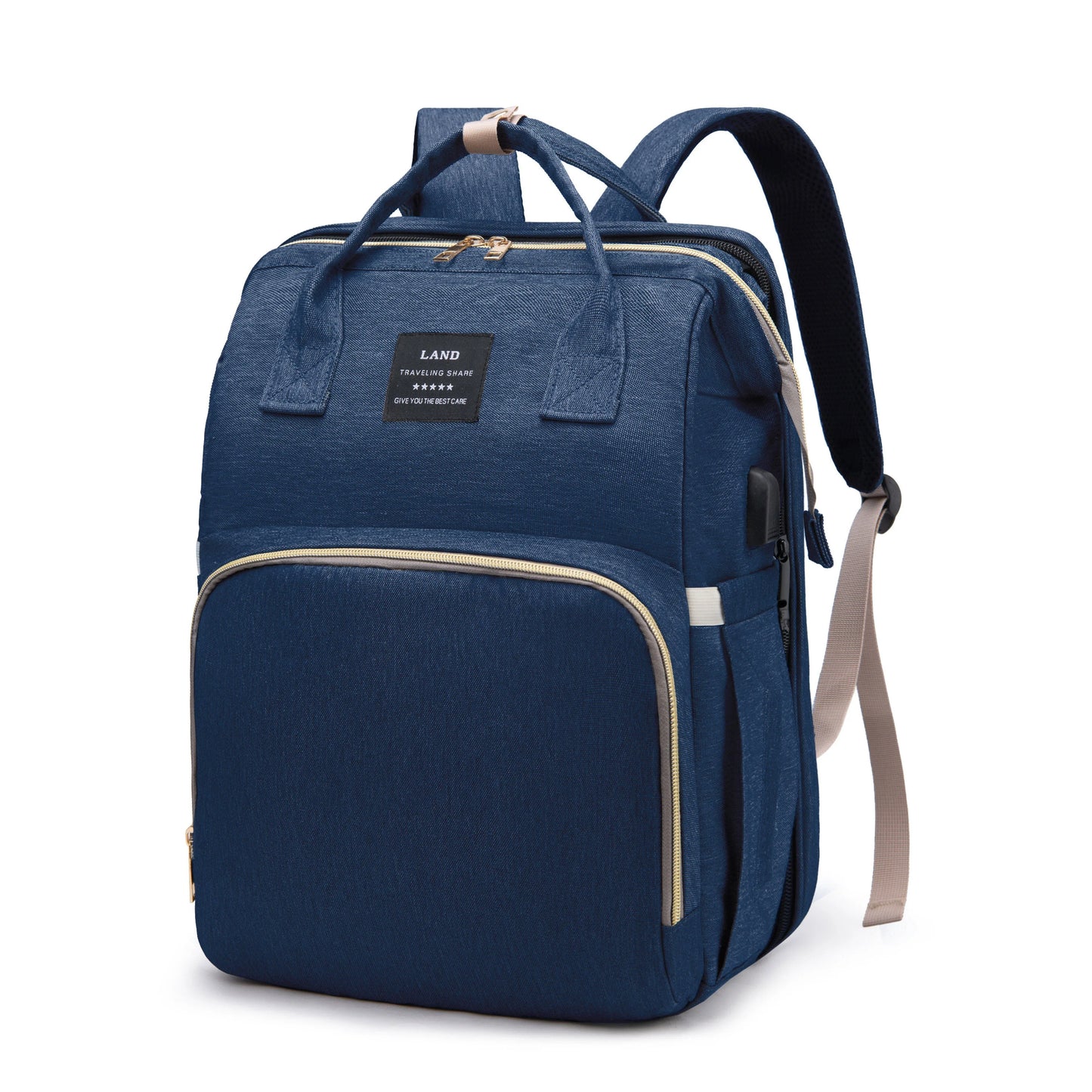 Multifunktionale Wickeltasche mit integrierter Wickelstation